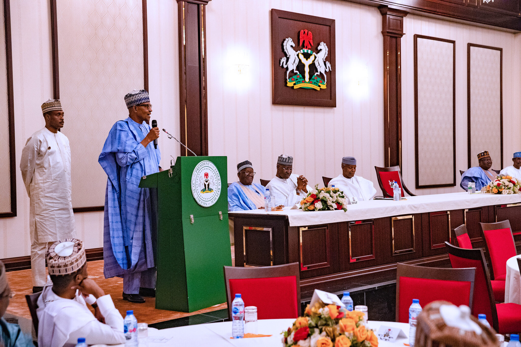 Buhari in state house