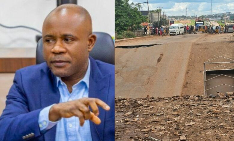 Bridge collapse in Enugu Governor Mbah asks FG to grant federal road concessions to states 860x502 1