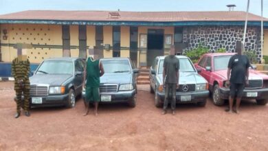 In Enugu, police detain a car-stealing syndicate