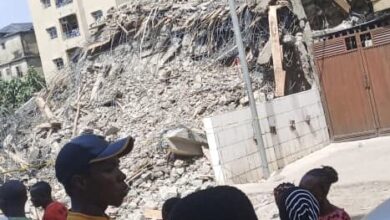 A five-story building in Anambra collapsed, trapping many people.