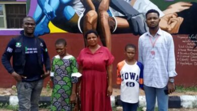 A woman in  Abia community accuses her in-laws of kidnapping her children, causing a family crisis.