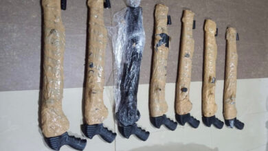 In Anambra, a gunrunner abandons seven pump action rifles.