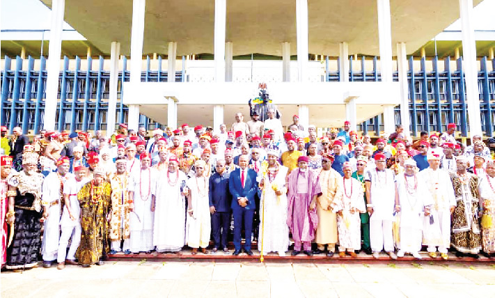 Mbah urges traditional rulers on community security during inauguration
