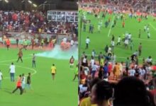 Drama as Rangers, Enyimba match abandoned after pitch invasion